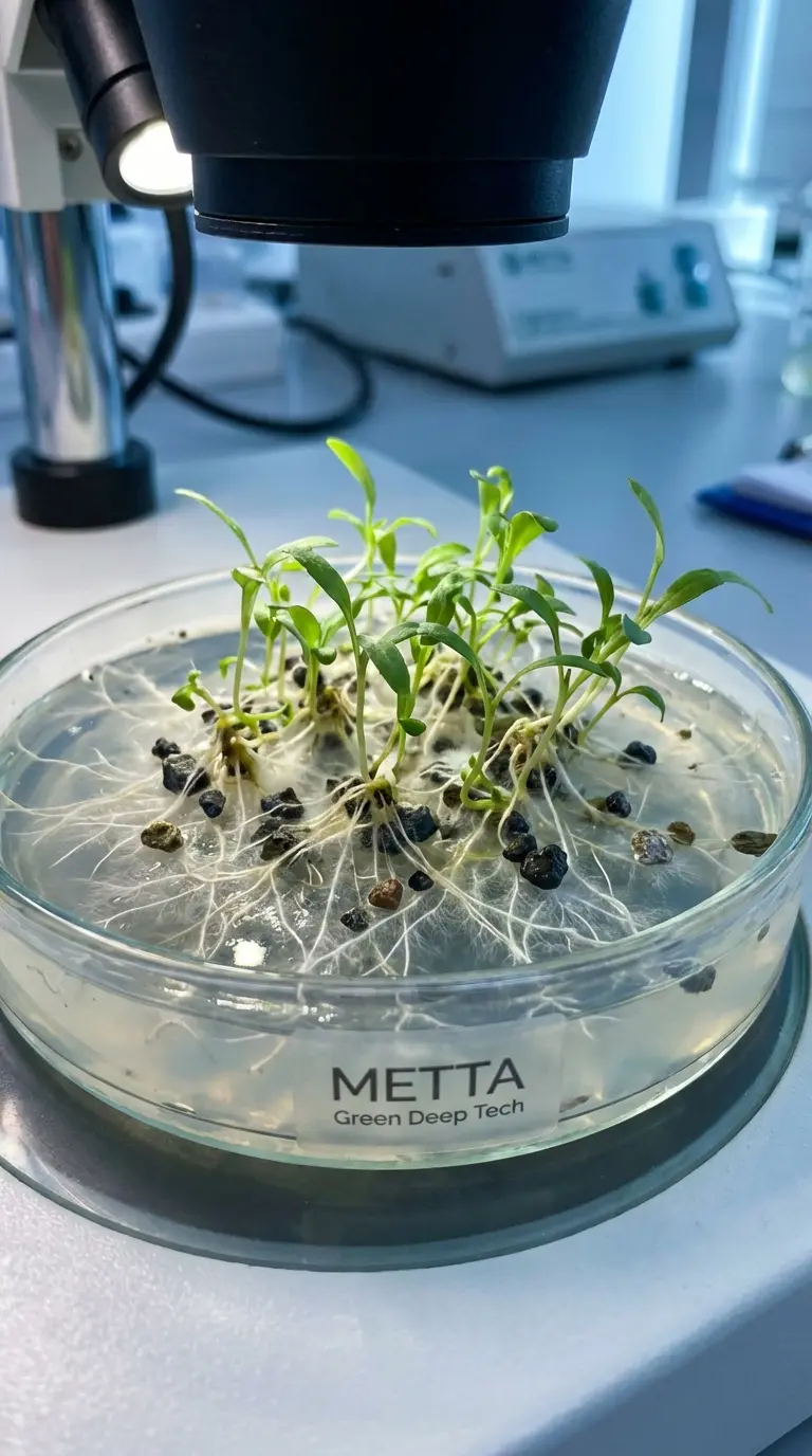 Aerial view of agricultural landscape at sunrise